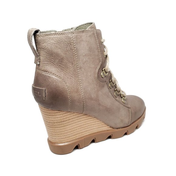Sorel Joan Uptown Leather Wedge Boots Womens 9.5 - Picture 5 of 8